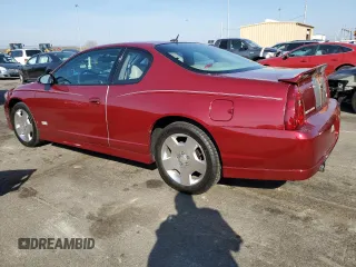 2007 Chevrolet Monte Carlo SS with VIN 2G1WL15C379186636, listed as a Copart auction lot 77616774 with 87,831 mi miles and Salvage Title. Bid and sale history available at carsss.com. Image 2.