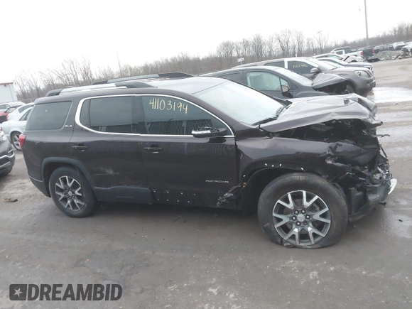 2021 GMC Acadia SLE with VIN 1GKKNRL48MZ109468, listed as a IAAI auction lot 41103194 with 70,743 mi miles. Bid and sale history available at carsss.com. Image 13.