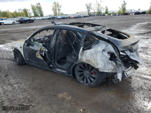 2022 Tesla Model Y Performance with VIN 7SAYGDEF4NF563776, listed as a Copart auction lot 72804924 with 0 mi miles and Non Repairable. Bid and sale history available at carsss.com. Image 2.