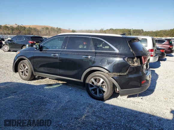 2019 Kia Sorento EX Sport V6 with VIN 5XYPH4A55KG503738, listed as a Copart auction lot 85773814 with 107,046 mi miles and Salvage Title. Bid and sale history available at carsss.com. Image 2.