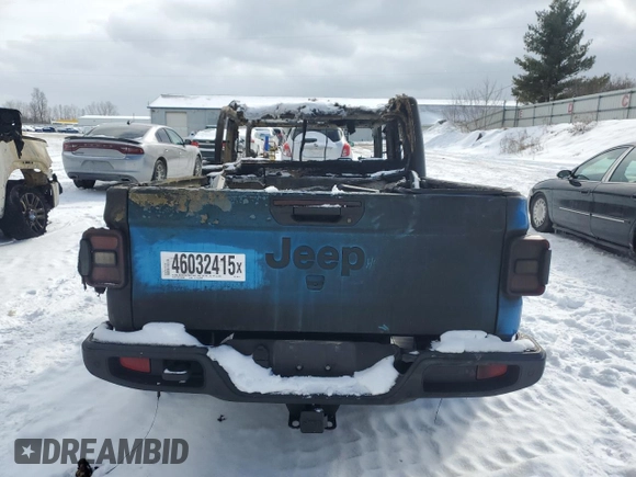 2020 Jeep Gladiator Sport S with VIN 1C6JJTAG6LL193103, listed as a Copart auction lot 46032415 with Not Provided miles and Salvage Title. Bid and sale history available at carsss.com. Image 6.
