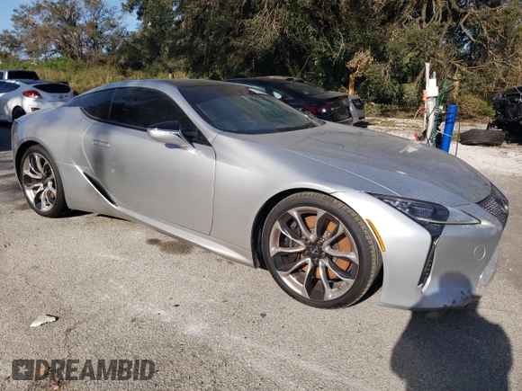 2021 Lexus LC 500h with VIN JTHAP5AY1MA103976, listed as a Copart auction lot 74174914 with Not provided miles and Non repairable. Bid and sale history available at DreamBid. Image 4.