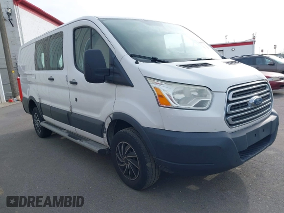 2015 Ford Transit Cargo with VIN 1FTNR1ZM7FKB03582, listed as a IAAI auction lot 41496652 with 205,663 mi miles and . Bid and sale history available at DreamBid. Image 1.