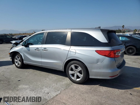 2019 Honda Odyssey EX with VIN 5FNRL6H5XKB110737, listed as a Copart auction lot 62190115 with 82,539 mi miles and Salvage title. Bid and sale history available at DreamBid. Image 2.