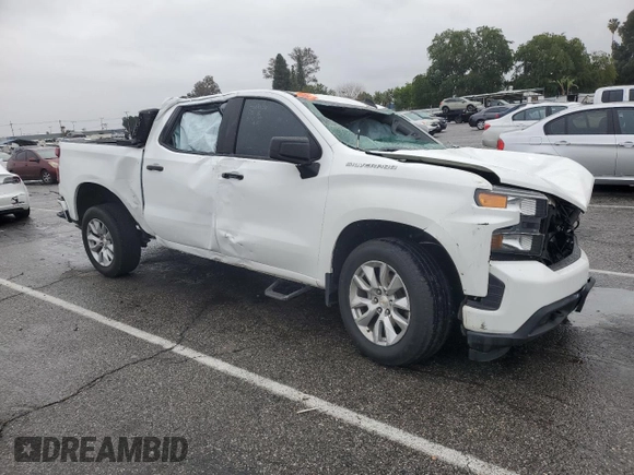 2021 Chevrolet Silverado 1500 Custom with VIN 3GCPWBEK5MG290112, listed as a Copart auction lot 48987505 with 47,923 mi miles and Salvage Title. Bid and sale history available at DreamBid. Image 4.