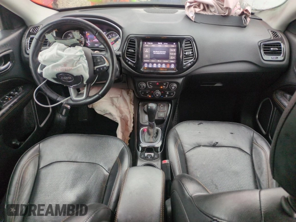 2021 Jeep Compass Limited with VIN 3C4NJDCB0MT527990, listed as a Copart auction lot 44637765 with 76,095 mi miles and Salvage Title. Bid and sale history available at carsss.com. Image 8.