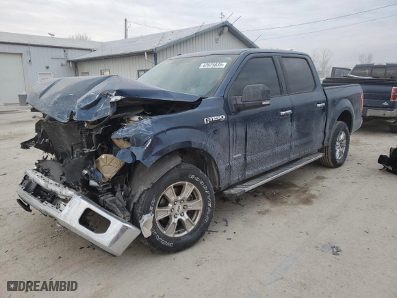 2016 Ford F-150 XLT with VIN 1FTEW1EP3GKF94064, listed as a Copart auction lot 42625835 with 109,109 mi miles and Salvage Title. Bid and sale history available at carsss.com. Image 1.