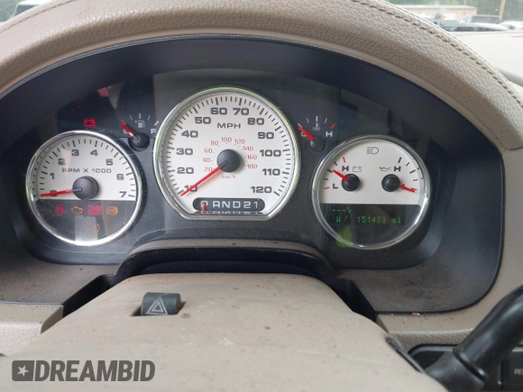 2008 Ford F-150 XLT with VIN 1FTPW14VX8FB68889, listed as a IAAI auction lot 42343325 with 151,428 mi miles and . Bid and sale history available at DreamBid. Image 7.