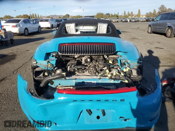 2017 Porsche 911 Carrera S with VIN WP0CB2A92HS156122, listed as a Copart auction lot 75320934 with 22,816 mi miles and Non repairable. Bid and sale history available at DreamBid. Image 6.