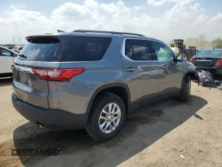 2019 Chevrolet Traverse LT Cloth z VIN 1GNERGKW5KJ291265, wystawiony jako Copart lot #55849985 z przebiegiem 52 651 mil mil oraz Szkoda całkowita • Salvage title. Historia ofert i sprzedaży dostępna na DreamBid. Obrazek 3.