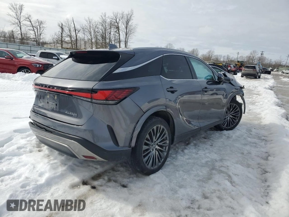 2023 Lexus RX 350h with VIN 2T2BBMCA4PC010296, listed as a Copart auction lot 46151765 with Not Provided miles and Salvage Title. Bid and sale history available at DreamBid. Image 3.