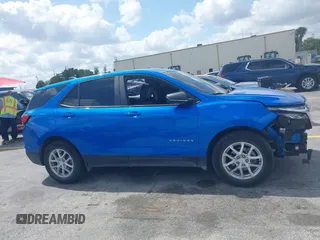 2024 Chevrolet Equinox LS with VIN 3GNAXHEG5RL296032, listed as a IAAI auction lot 42055362 with 22,988 mi miles and . Bid and sale history available at DreamBid. Image 14.