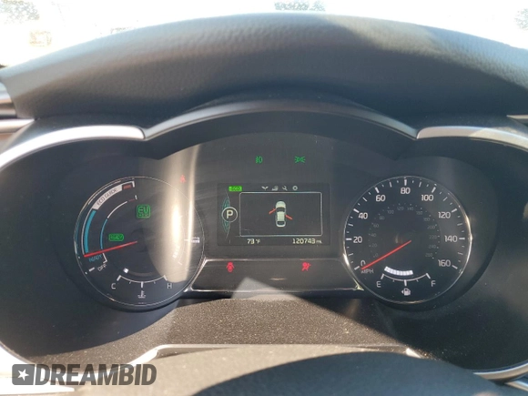 2016 Kia Optima Hybrid with VIN KNAGM4AD0G5092099, listed as a Copart auction lot 69711564 with 120,743 mi miles and Clean Title. Bid and sale history available at carsss.com. Image 9.