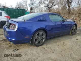 2013 Ford Mustang V6 with VIN 1ZVBP8AM1D5225666, listed as a Copart auction lot 45100445 with 51,588 mi miles and Salvage Title. Bid and sale history available at carsss.com. Image 3.
