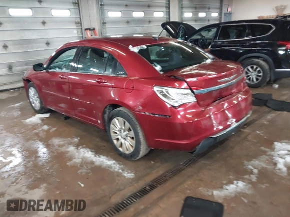 2014 Chrysler 200 LX with VIN 1C3CCBAB9EN194901, listed as a IAAI auction lot 41864028 with 166,595 mi miles. Bid and sale history available at carsss.com. Image 3.