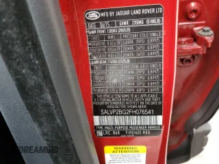 2015 Land Rover Range Rover Evoque Pure Plus with VIN SALVP2BG2FH076541, listed as a Copart auction lot 63159285 with 37,033 mi miles and Salvage title. Bid and sale history available at DreamBid. Image 13.