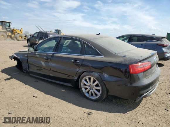 2015 Audi A6 Prestige with VIN WAUHGAFC8FN024576, listed as a Copart auction lot 56542995 with 92,279 mi miles and Salvage title. Bid and sale history available at DreamBid. Image 2.