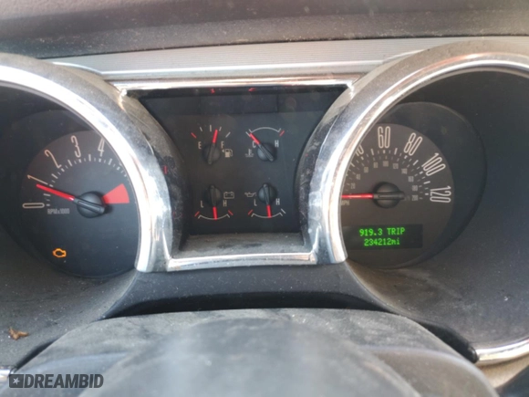 2005 Ford Mustang Deluxe with VIN 1ZVFT84N455258566, listed as a Copart auction lot 86772694 with 234,212 mi miles and Salvage Title. Bid and sale history available at carsss.com. Image 9.