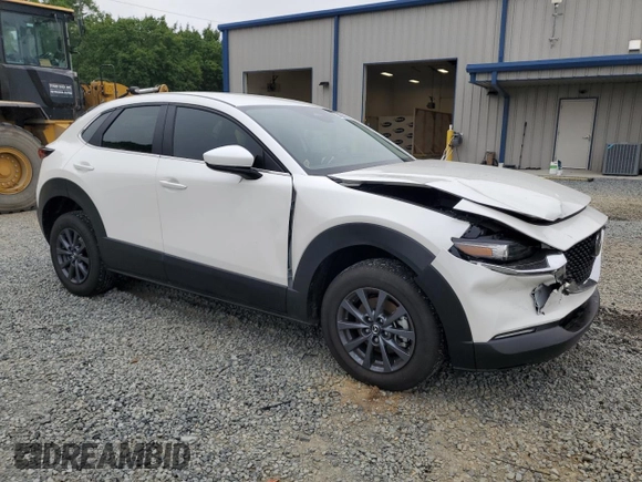 2025 Mazda CX-30 S with VIN 3MVDMBAM2SM764529, listed as a Copart auction lot 54394175 with 7,095 mi miles and Salvage title. Bid and sale history available at DreamBid. Image 4.