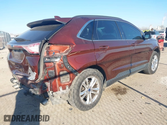 2015 Ford Edge SEL with VIN 2FMTK3J89FBB47286, listed as a IAAI auction lot 41681237 with 147,982 mi miles. Bid and sale history available at carsss.com. Image 4.