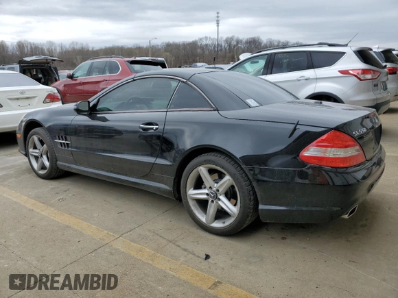 2009 Mercedes-Benz SL 550 with VIN WDBSK71F09F143389, listed as a Copart auction lot 49651665 with 110,204 mi miles and Salvage title. Bid and sale history available at DreamBid. Image 2.
