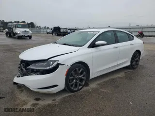 2015 Chrysler 200 S with VIN 1C3CCCDG1FN664935, listed as a Copart auction lot 46125455 with 115,293 mi miles and Salvage Title. Bid and sale history available at carsss.com. Image 1.
