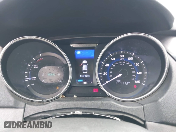 2012 Hyundai Sonata Hybrid with VIN KMHEC4A44CA040923, listed as a IAAI auction lot 41990974 with 177,113 mi miles and . Bid and sale history available at DreamBid. Image 7.