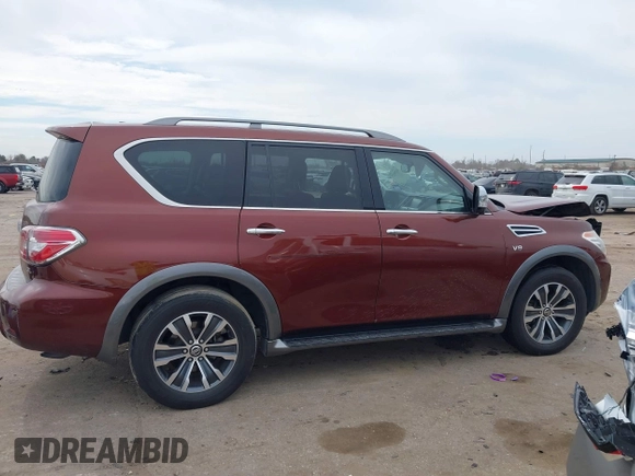 2018 Nissan Armada SL with VIN JN8AY2ND2J9051196, listed as a IAAI auction lot 41689147 with 184,547 mi miles and . Bid and sale history available at DreamBid. Image 14.