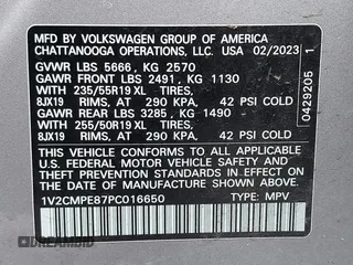 2023 Volkswagen ID.4 Pro with VIN 1V2CMPE87PC016650, listed as a IAAI auction lot 41782751 with 11,058 mi miles and . Bid and sale history available at DreamBid. Image 9.