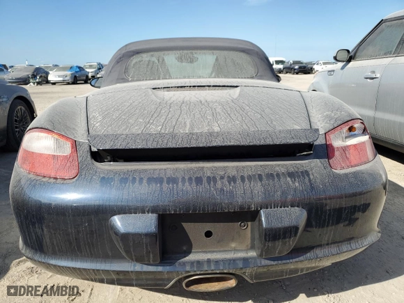 2007 Porsche Boxster with VIN WP0CA29897U710421, listed as a Copart auction lot 75128024 with 0 mi miles and Salvage Title. Bid and sale history available at carsss.com. Image 6.