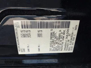 2020 Nissan Maxima SL with VIN 1N4AA6DV5LC366300, listed as a IAAI auction lot 42220939 with 16,858 mi miles and . Bid and sale history available at DreamBid. Image 9.