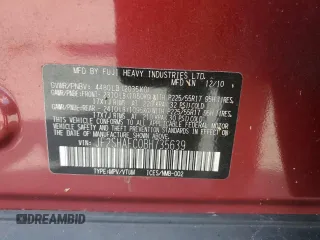 2011 Subaru Forester X Limited with VIN JF2SHAFC0BH735639, listed as a Copart auction lot 73809634 with 225,453 mi miles and Salvage title. Bid and sale history available at DreamBid. Image 14.