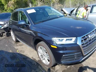 2018 Audi Q5 Premium Plus z VIN WA1BNAFY0J2217142, wystawiony jako IAAI lot #42049376 z przebiegiem 84 100 mil mil oraz . Historia ofert i sprzedaży dostępna na DreamBid. Obrazek 1.