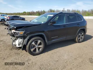 2020 Jeep Cherokee Limited with VIN 1C4PJMDXXLD643317, listed as a Copart auction lot 59341115 with 58,514 mi miles and Salvage title. Bid and sale history available at DreamBid. Image 1.