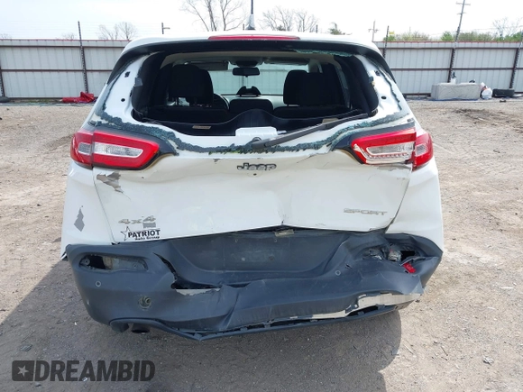 2016 Jeep Cherokee Sport with VIN 1C4PJMAB1GW218412, listed as a IAAI auction lot 41909027 with 167,206 mi miles. Bid and sale history available at carsss.com. Image 6.
