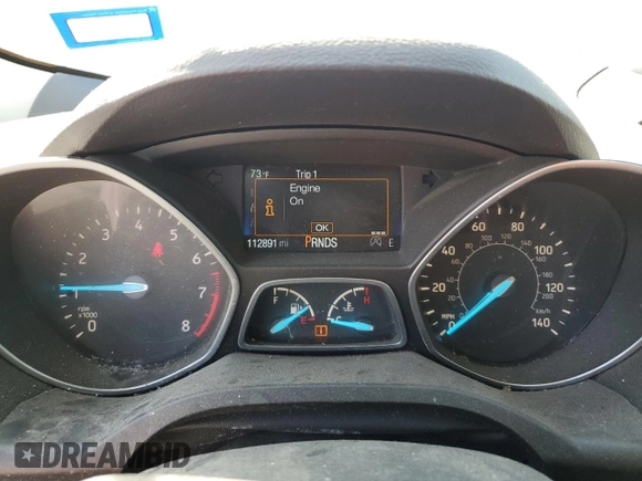 2017 Ford Escape SE with VIN 1FMCU0GD7HUE53980, listed as a Copart auction lot 50072095 with 112,891 mi miles and Salvage Title. Bid and sale history available at carsss.com. Image 9.