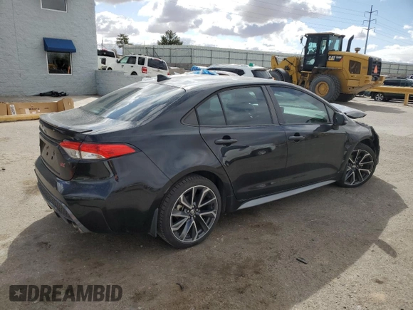 2020 Toyota Corolla SE with VIN 5YFS4RCE6LP043227, listed as a Copart auction lot 48500835 with 39,330 mi miles and Salvage Title. Bid and sale history available at carsss.com. Image 3.