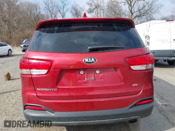 2018 Kia Sorento L with VIN 5XYPG4A36JG387725, listed as a IAAI auction lot 41676022 with 84,504 mi miles. Bid and sale history available at carsss.com. Image 16.