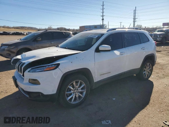 2014 Jeep Cherokee Limited with VIN 1C4PJMDS0EW140309, listed as a Copart auction lot 88944985 with 116,058 mi miles and Salvage Title. Bid and sale history available at carsss.com. Image 1.