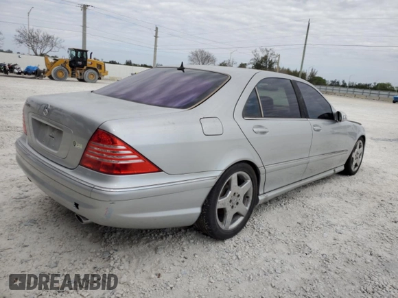 2003 Mercedes-Benz S-Class 5.0L with VIN WDBNG75J73A342974, listed as a Copart auction lot 49334955 with 134,905 mi miles and Clean Title. Bid and sale history available at carsss.com. Image 3.