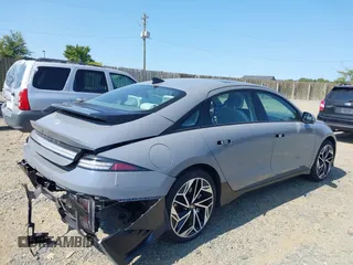 2023 Hyundai IONIQ 6 Limited with VIN KMHM54AAXPA039955, listed as a IAAI auction lot 40269943 with 1 mi miles. Bid and sale history available at carsss.com. Image 4.
