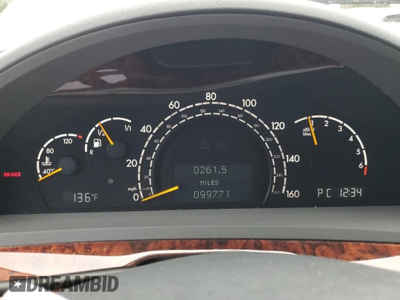 2006 Mercedes-Benz S 500 с VIN WDBNG84J76A470983, выставлен на аукционе Copart как лот 49449485 с пробегом 99 771 миль миль и Списание • Salvage title. История ставок и продаж доступна на DreamBid. Изображение 9.
