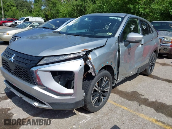 2024 Mitsubishi Eclipse Cross SE with VIN JA4ATWAA9RZ043647, listed as a IAAI auction lot 42795659 with 19,591 mi miles and . Bid and sale history available at DreamBid. Image 2.