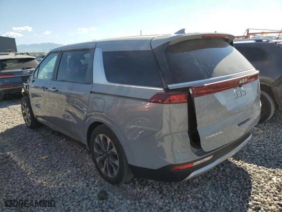 2024 Kia Carnival EX with VIN KNDNC5H37R6432779, listed as a Copart auction lot 75211554 with 5,463 mi miles and Salvage Title. Bid and sale history available at carsss.com. Image 2.
