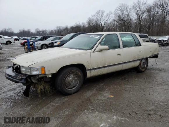 1995 Cadillac DeVille z VIN 1G6KD52B8SU274053, wystawiony jako Copart lot #86429934 z przebiegiem 100 496 mil mil oraz Szkoda całkowita • Salvage title. Historia ofert i sprzedaży dostępna na DreamBid. Obrazek 1.