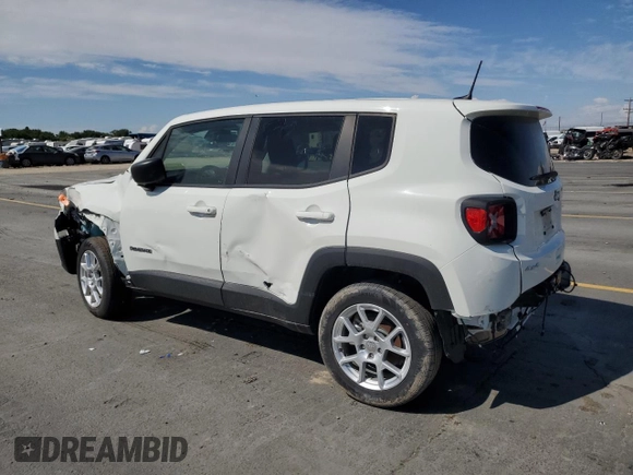 2023 Jeep Renegade Latitude with VIN ZACNJDB12PPP13886, listed as a Copart auction lot 62544405 with 4,669 mi miles and Clean title. Bid and sale history available at DreamBid. Image 2.