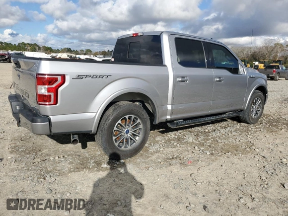 2020 Ford F-150 XL with VIN 1FTEW1CP7LFC78348, listed as a Copart auction lot 85586724 with 91,631 mi miles and Salvage Title. Bid and sale history available at carsss.com. Image 3.
