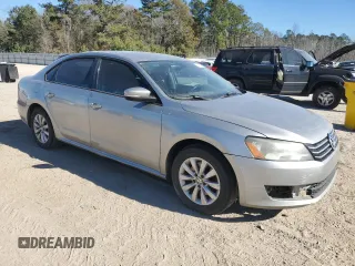 2014 Volkswagen Passat Wolfsburg Edition with VIN 1VWAS7A30EC074232, listed as a Copart auction lot 86975554 with 197,060 mi miles and Salvage title. Bid and sale history available at DreamBid. Image 4.