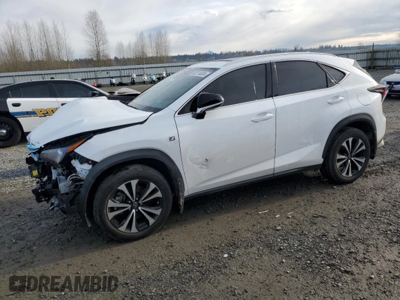 2021 Lexus NX with VIN JTJSARDZ6M2249249, listed as a Copart auction lot 83714924 with 30,764 mi miles and Salvage Title. Bid and sale history available at carsss.com. Image 1.