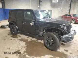 2021 Jeep Wrangler Unlimited Sahara z VIN 1C4HJXEN8MW772617, wystawiony jako Copart lot #50134815 z przebiegiem 41 705 mil mil oraz Szkoda całkowita • Salvage title. Historia ofert i sprzedaży dostępna na DreamBid. Obrazek 4.
